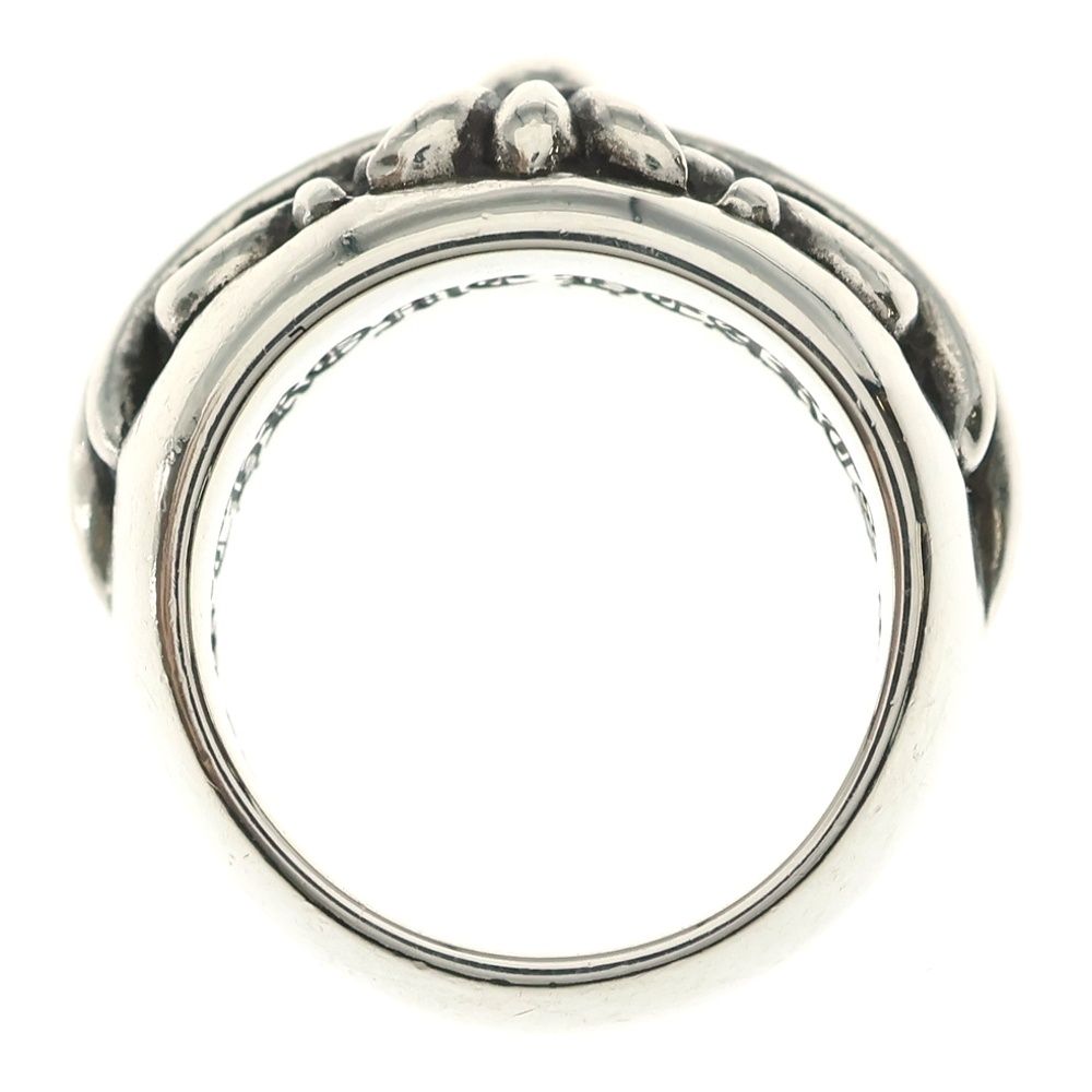 Chrome Hearts Half Classic Floral Cross Ring Silver — view 6