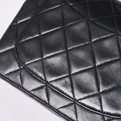 Chanel Mini Quilted 17 S Flap S Chain Shoulder Bag CC Logo Lambskin Black — view 8