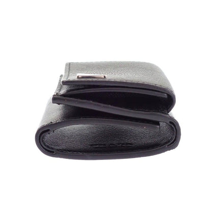 Prada Saffiano Triangle Wallet Trifold Black — view 6