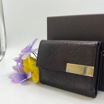 Gucci Trifold Wallet GG Marais the Hook Compact Card Billfold