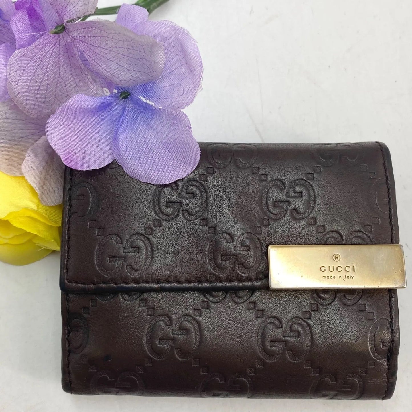 Gucci Trifold Wallet GG Marais the Hook Compact Card Billfold — view 2