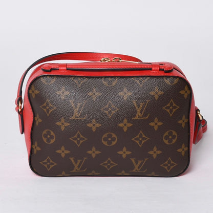 Louis Vuitton Shoulder Bag Saintonge Freesia Brown Red Gold — view 2