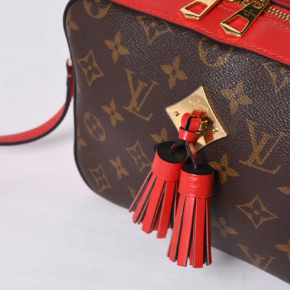Louis Vuitton Shoulder Bag Saintonge Freesia Brown Red Gold — view 5