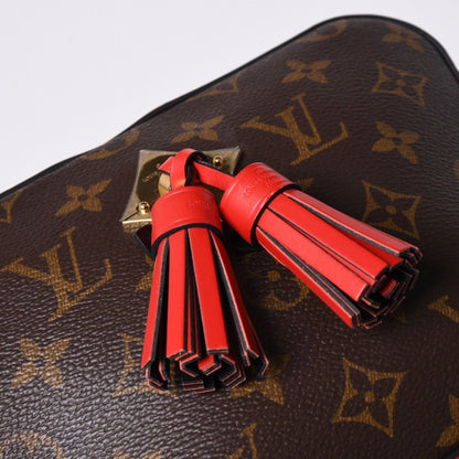 Louis Vuitton Shoulder Bag Saintonge Freesia Brown Red Gold — view 6