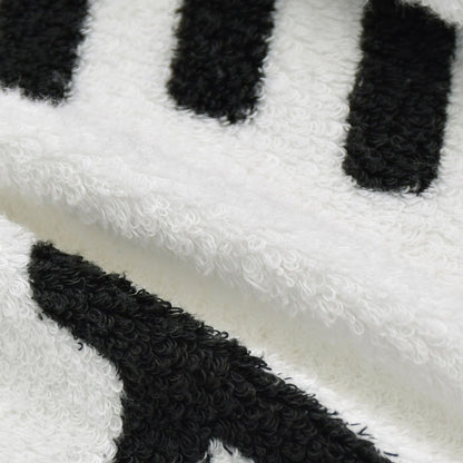 Chanel Logo Bathrobe Jacket Gown Black White — view 8