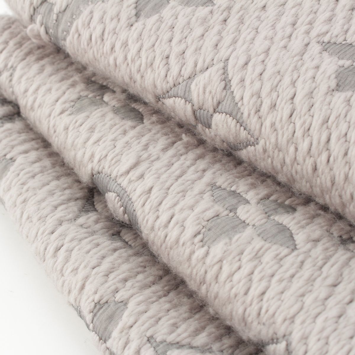 Louis Vuitton Wool Silk Echarpe Logo Mania Scarf Gray — view 7