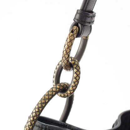Bottega Veneta Intrecciato Lupe Shoulder Bag Black — view 8