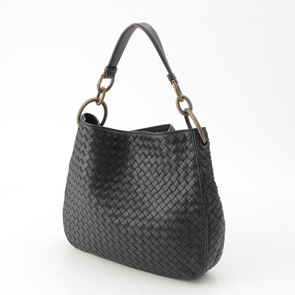 Bottega Veneta Intrecciato Lupe Shoulder Bag Black — view 2