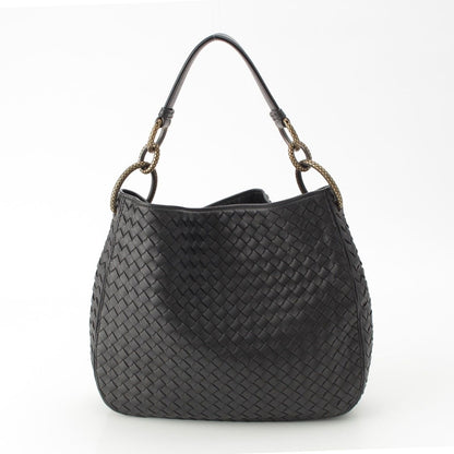 Bottega Veneta Intrecciato Lupe Shoulder Bag Black — view 4