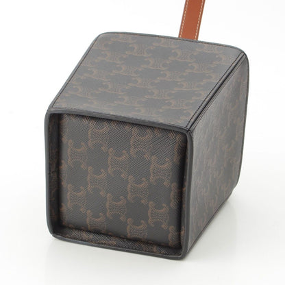 Celine Triomphe Strap Box Handbag Brown — view 6