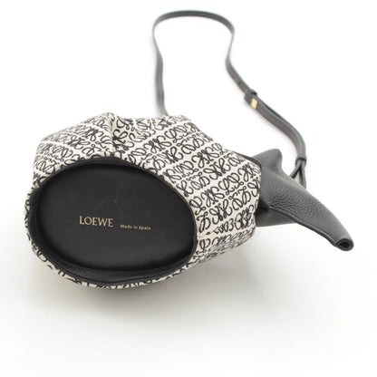 Loewe Elephant Mini Anagram Jacquard Shoulder Bag Black White — view 5