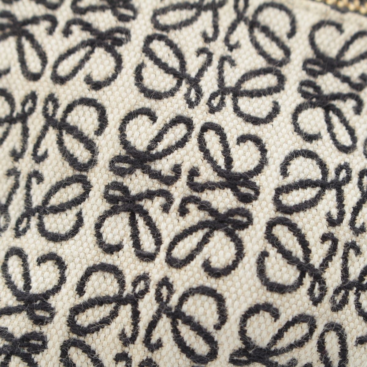 Loewe Elephant Mini Anagram Jacquard Shoulder Bag Black White — view 9