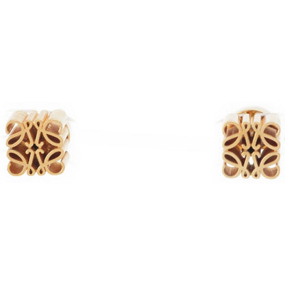 Loewe Anagram Cube Stud Earrings Gold