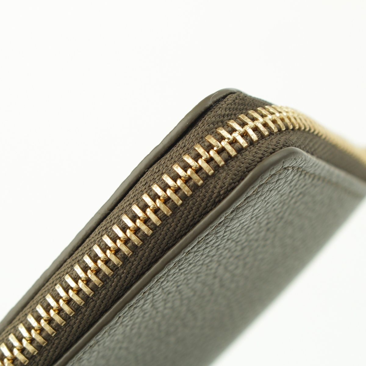 Loewe Pebble Leather Fragment Card Case Coin Purse Olive — view 9