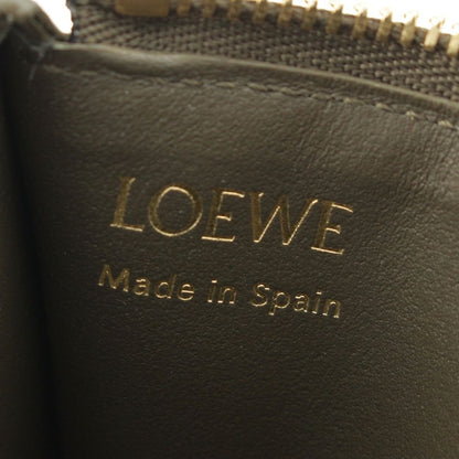 Loewe Pebble Leather Fragment Card Case Coin Purse Olive — view 5