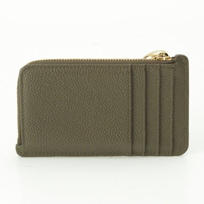 Loewe Pebble Leather Fragment Card Case Coin Purse Olive — view 2