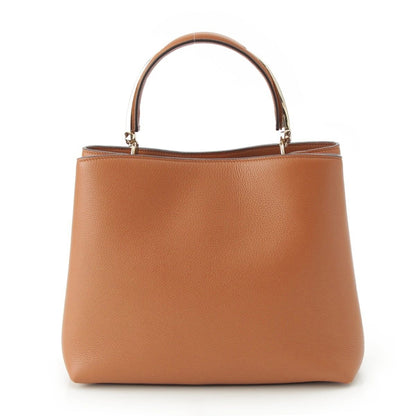 Cartier Gray Necklace Leather Panthère Double Small 2-Way Handbag Caramel