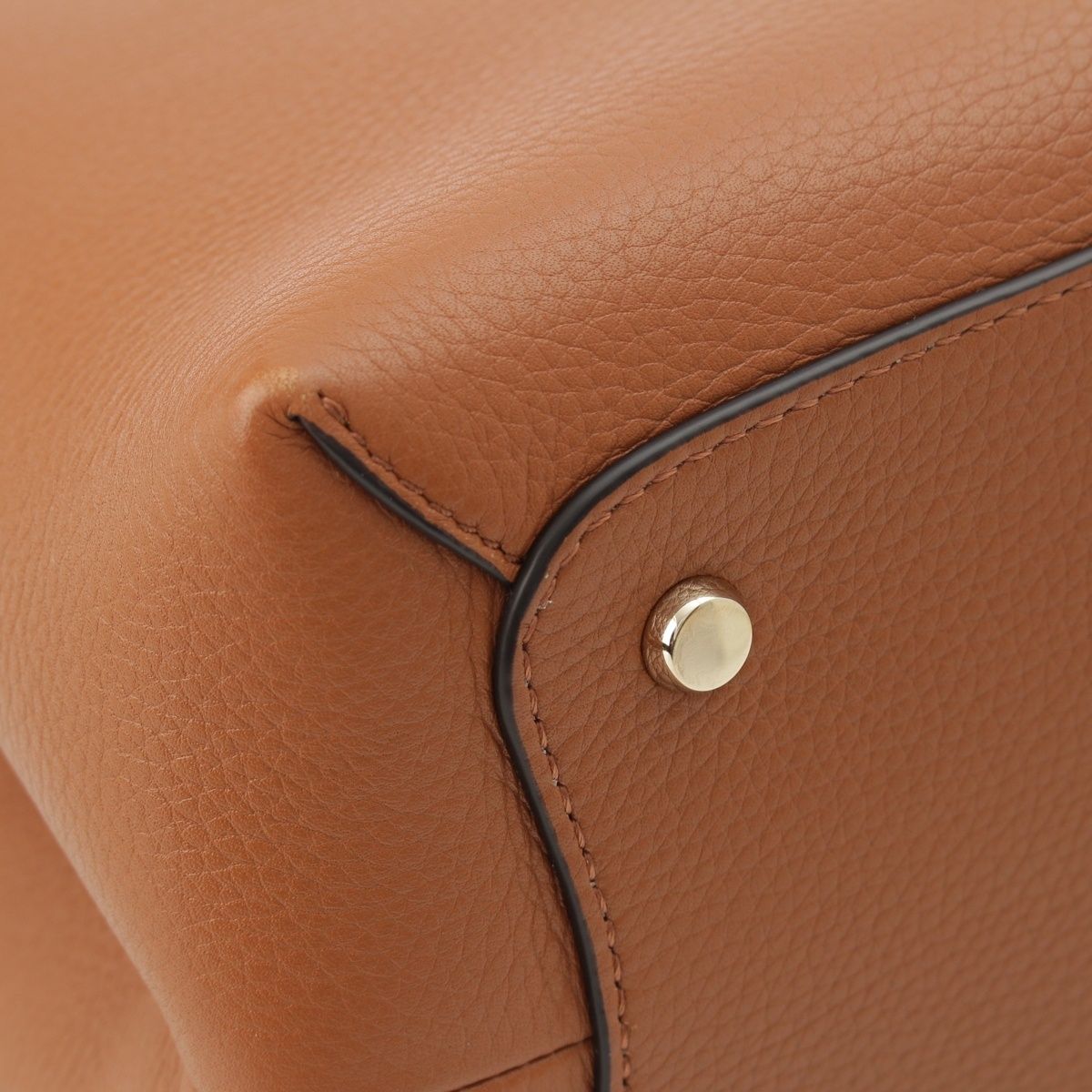 Cartier Gray Necklace Leather Panthère Double Small 2-Way Handbag Caramel — view 8