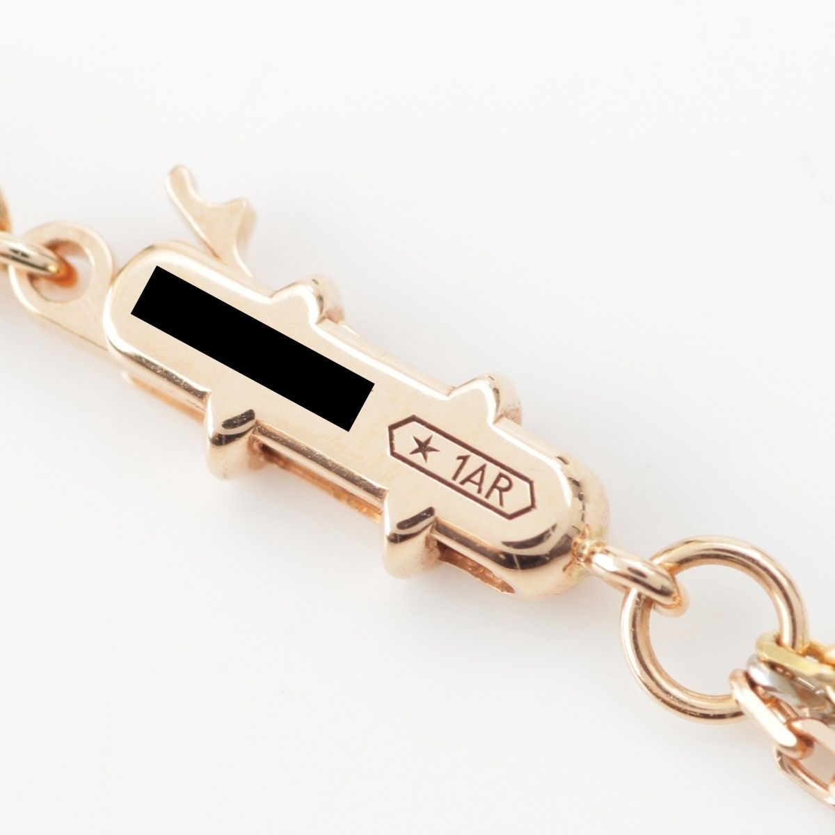 Cartier Trinity Yg Pg Wg Suri White Gold Chain Long Necklace — view 7