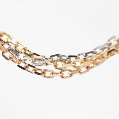 Cartier Trinity Yg Pg Wg Suri White Gold Chain Long Necklace — view 3