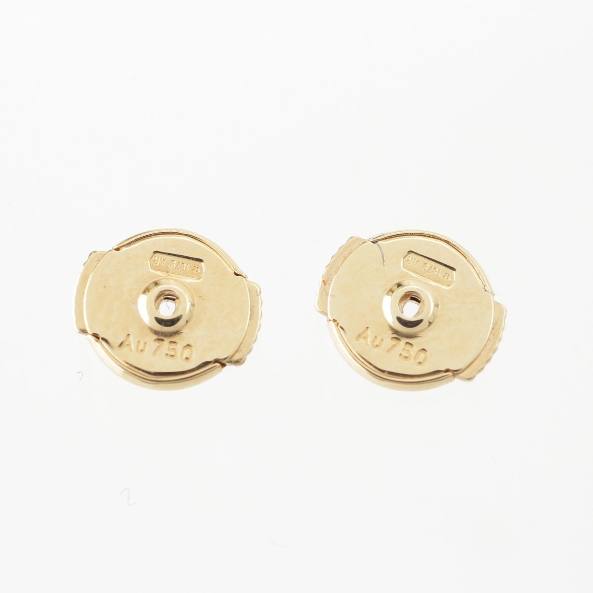 Cartier Trinity Yg Pg Wg Diamond Brilliant Cut Earrings 750 White Gold — view 8
