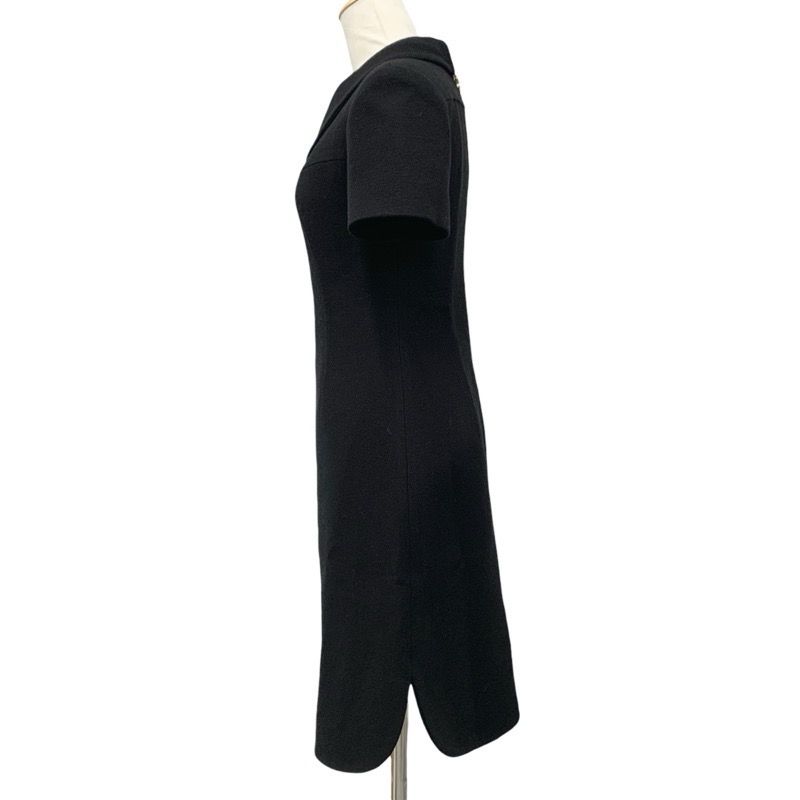 Louis Vuitton Dress Wool Black Gold Bib Color Fit — view 2