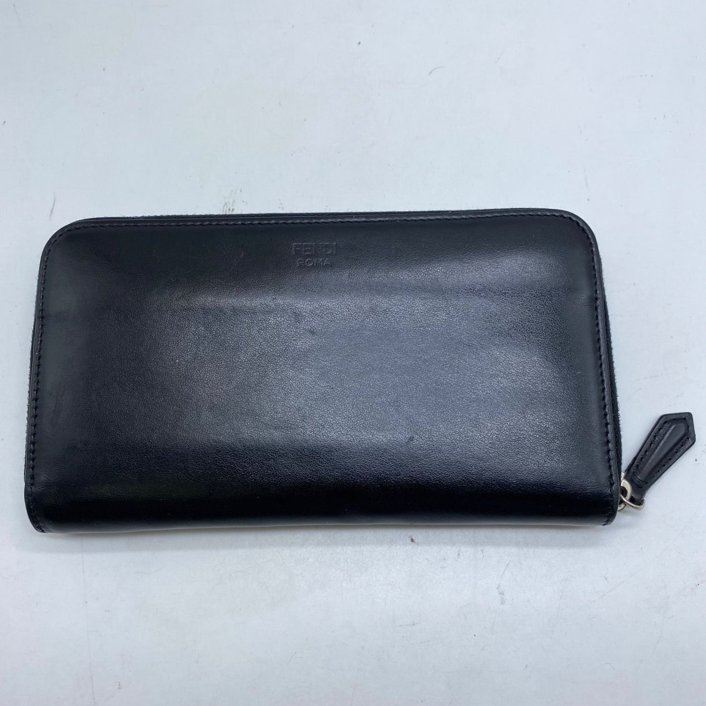 Fendi Wallet Monster Star Leather Black Round Card Coin — view 3