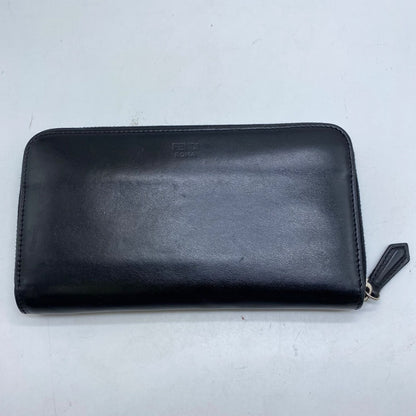 Fendi Wallet Monster Star Leather Black Round Card Coin — view 3