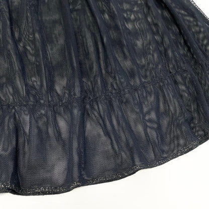 Chanel See Through Mesh Blouse Puff Sleeve Off Shoulder Top 40 Black — view 5