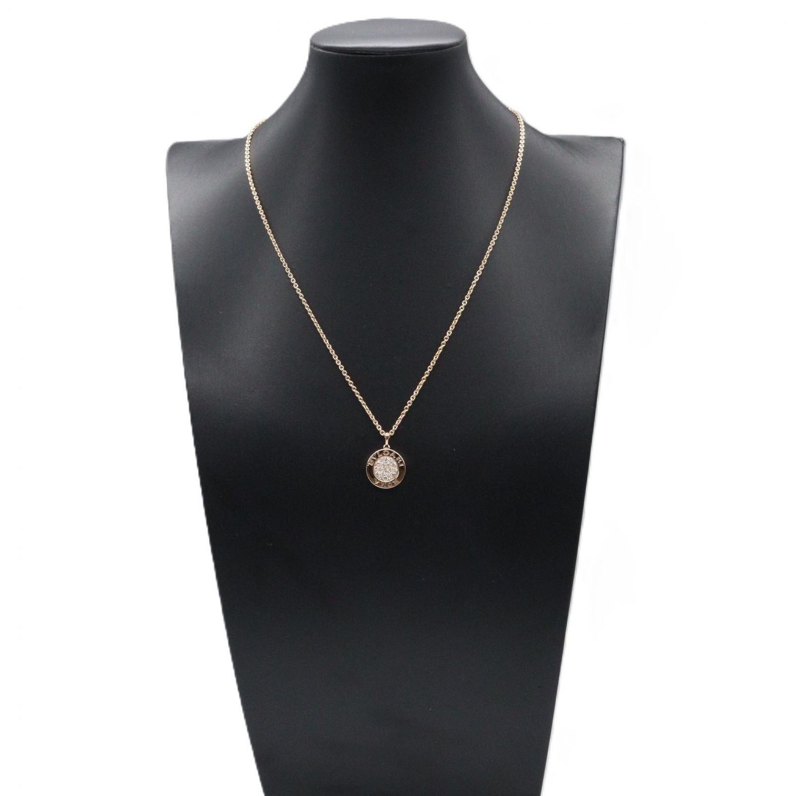 Bvlgari Necklace Diamond Onyx 41 43 cm 18k Pink Gold — view 6