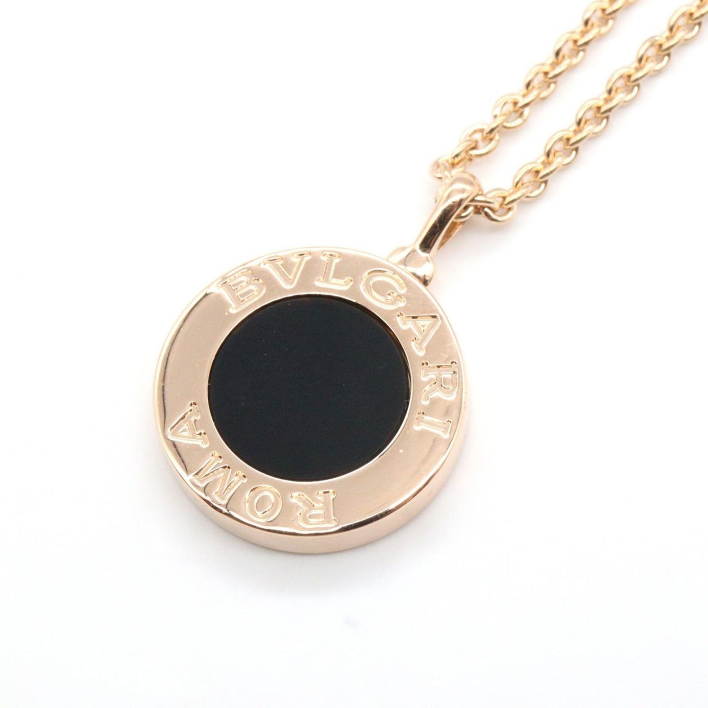 Bvlgari Necklace Diamond Onyx 41 43 cm 18k Pink Gold — view 5