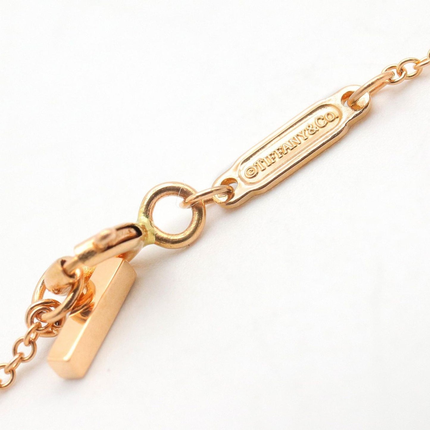 Tiffany & Co Necklace T Smile Small 40.5 45.5 cm 18k Pink Gold — view 3