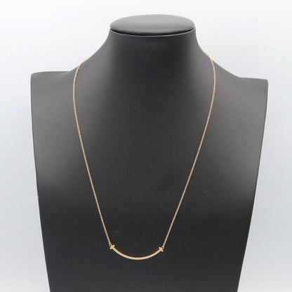 Tiffany & Co Necklace T Smile Small 40.5 45.5 cm 18k Pink Gold — view 5
