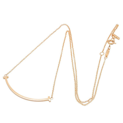Tiffany & Co Necklace T Smile Small 40.5 45.5 cm 18k Pink Gold — view 2