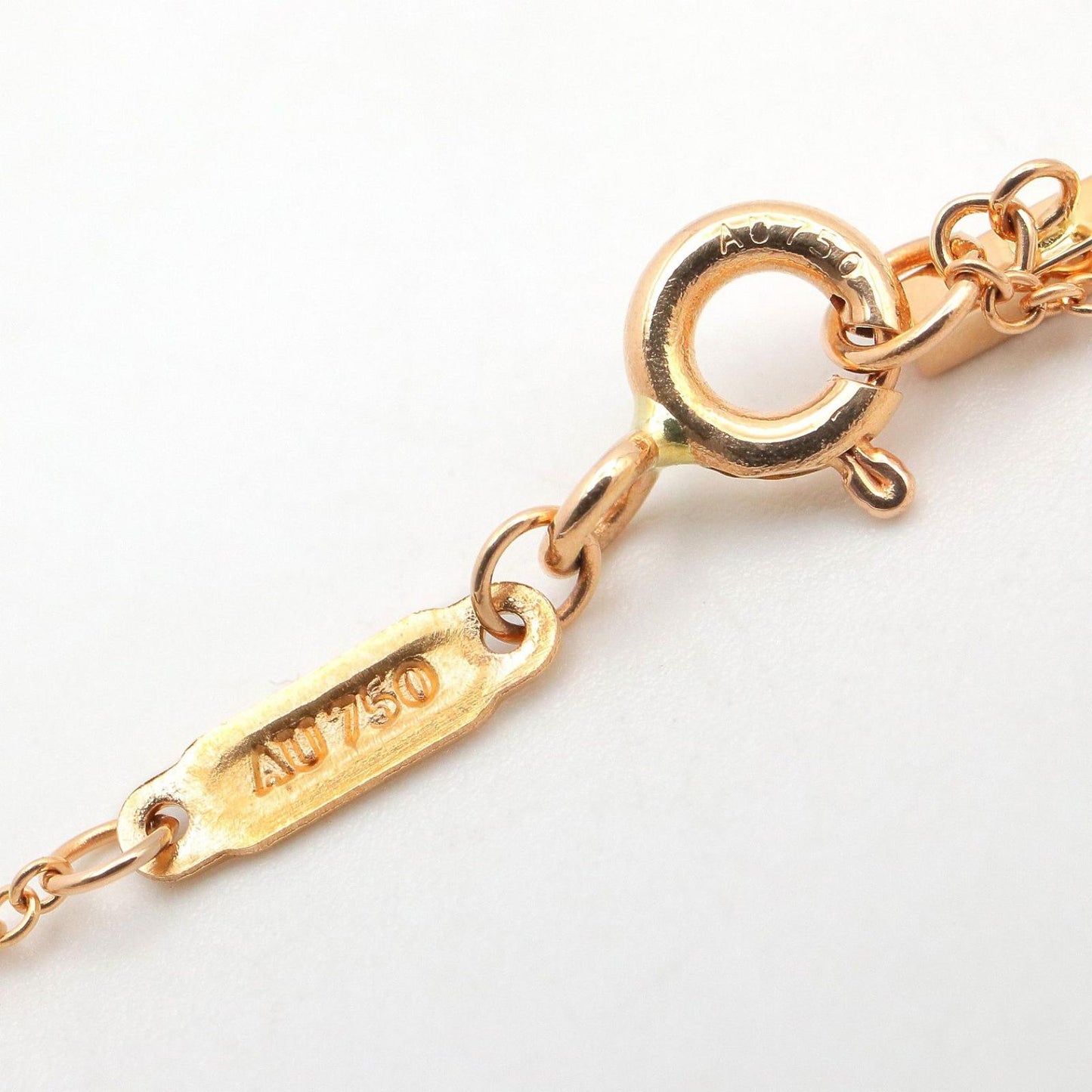 Tiffany & Co Necklace T Smile Small 40.5 45.5 cm 18k Pink Gold — view 4