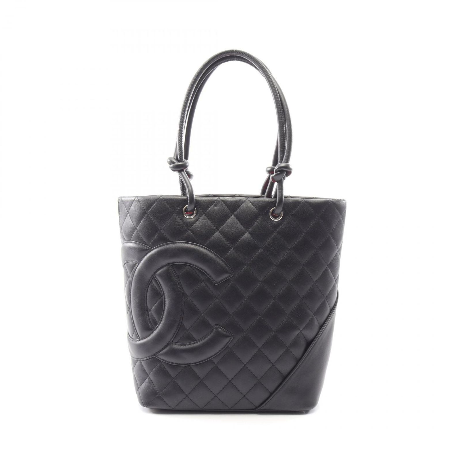 Chanel Tote Cambon Line Black Leather