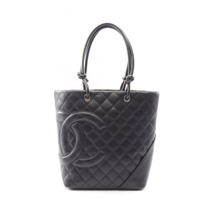 Chanel Tote Cambon Line Black Leather