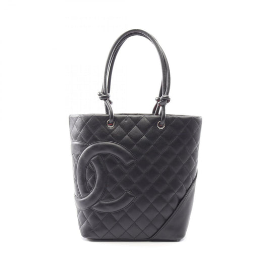 Chanel Tote Cambon Line Black Leather