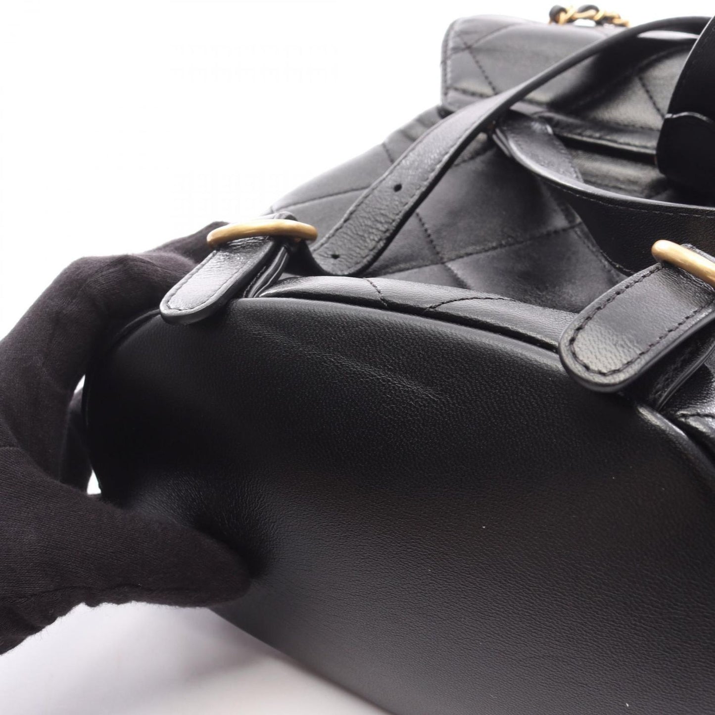 Chanel Backpack 19 Black Lambskin Quilted Small — view 8