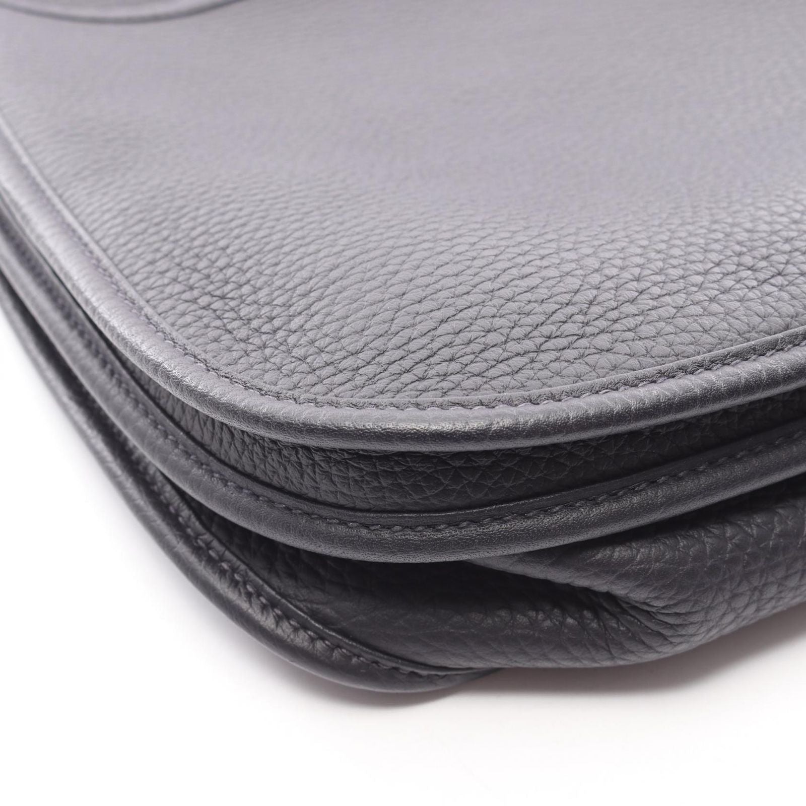 Hermes Shoulder Bag Evelyne 3 Trois PM Blue Nuit Leather — view 6