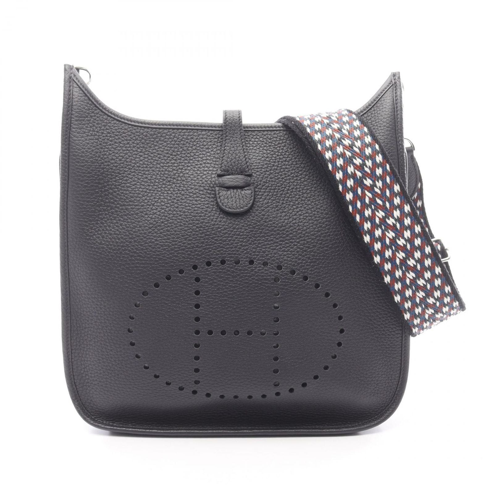 Hermes Shoulder Bag Evelyne 3 Trois PM Blue Nuit Leather