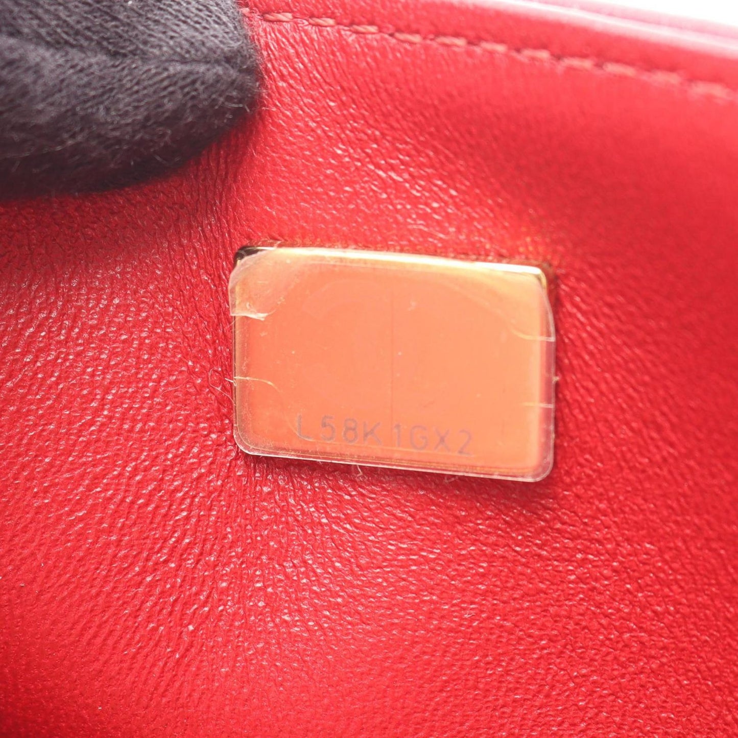 Chanel Shoulder Bag Small Red Leather Chain — view 5