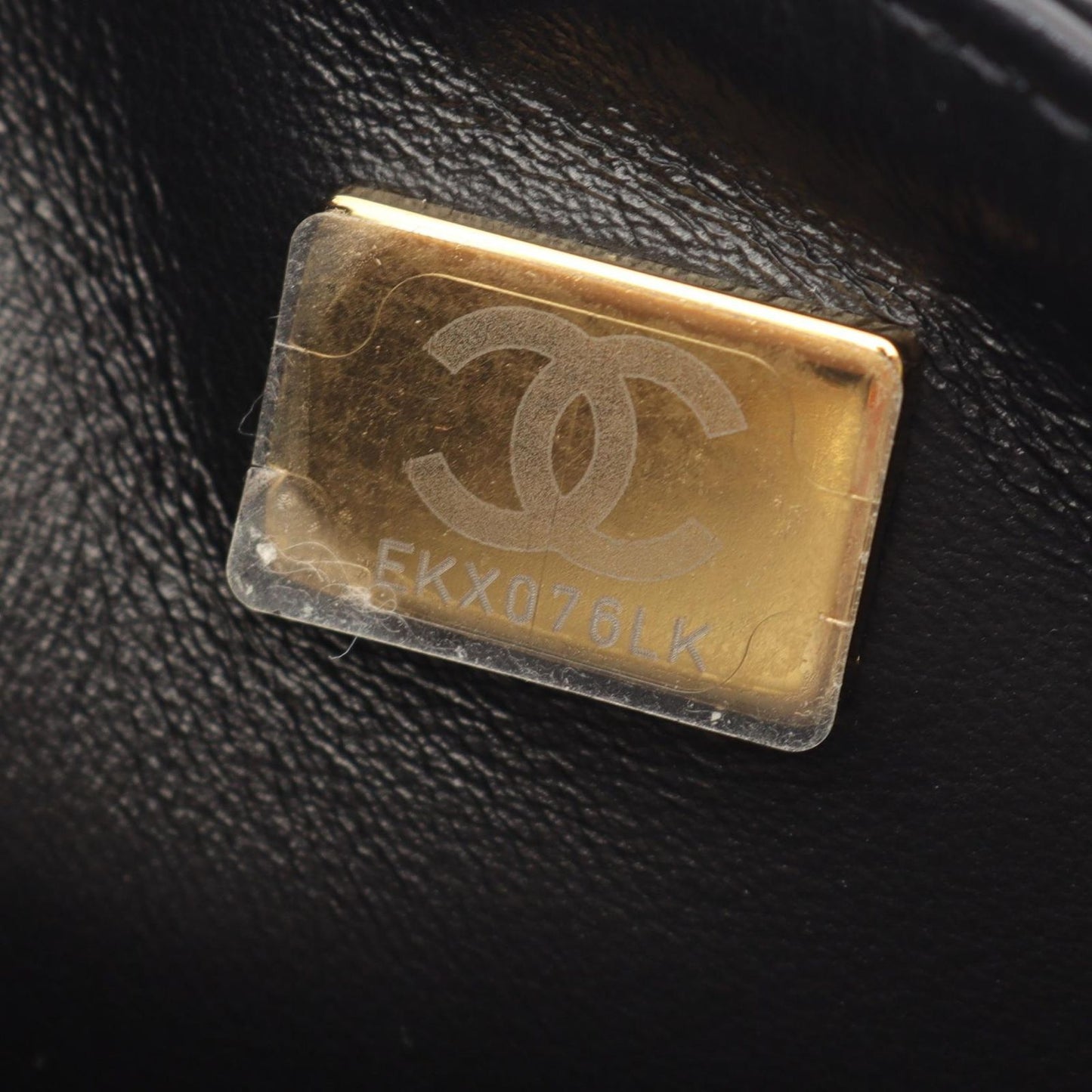 Chanel Shoulder Bag Mini Flap Quilted Black Lambskin Small Chain — view 5