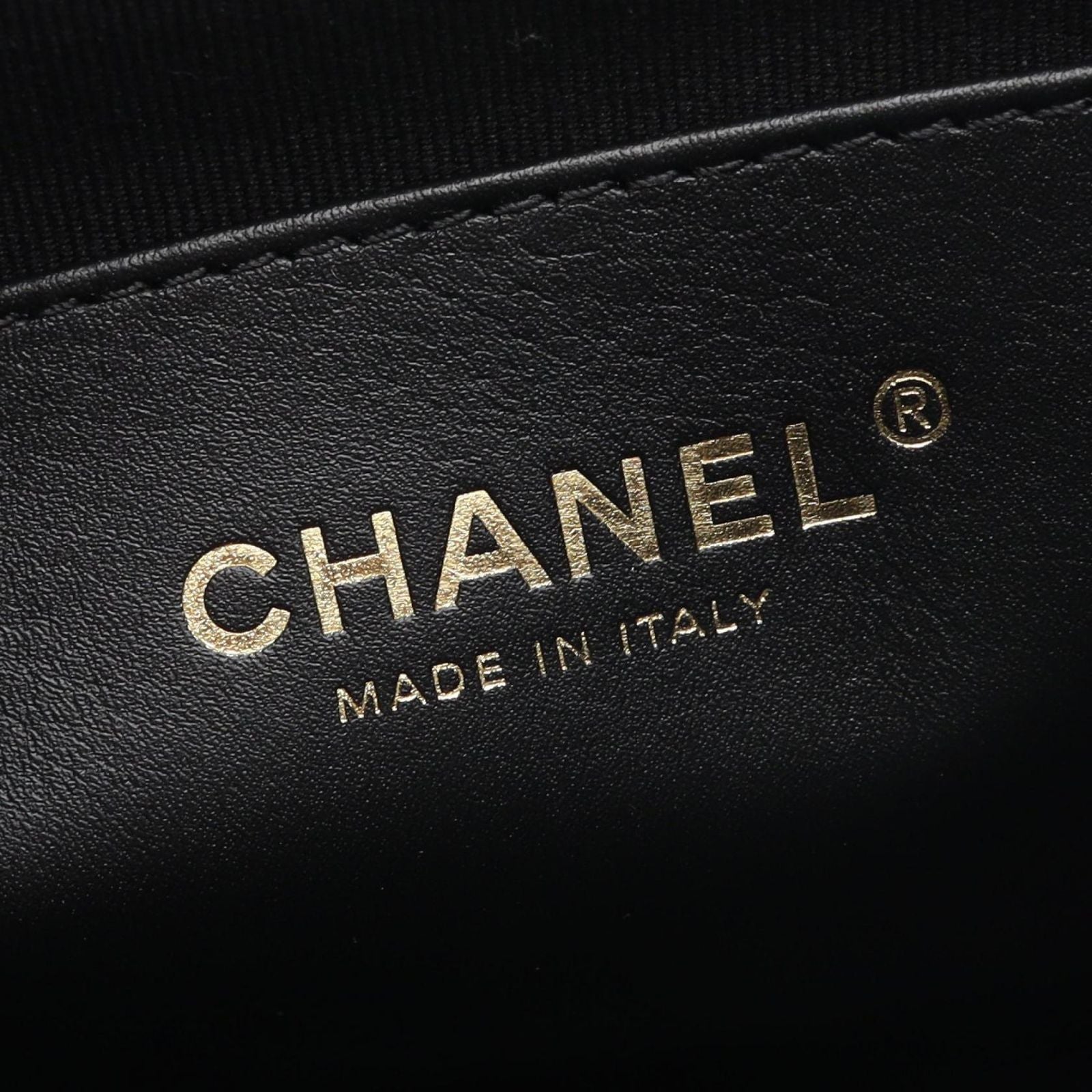 Chanel Shoulder Bag Quilted Black Lambskin CC Logo Chain — view 4