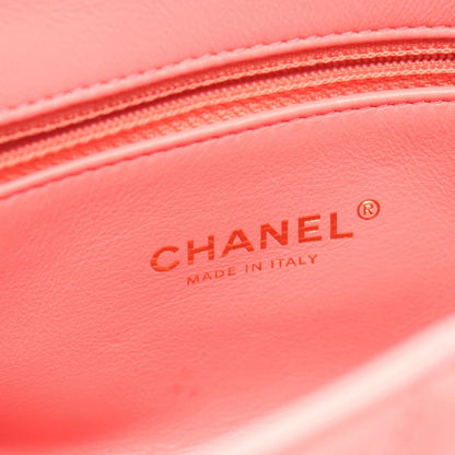 Chanel Shoulder Bag Quilted Pink Lambskin Chain — view 4