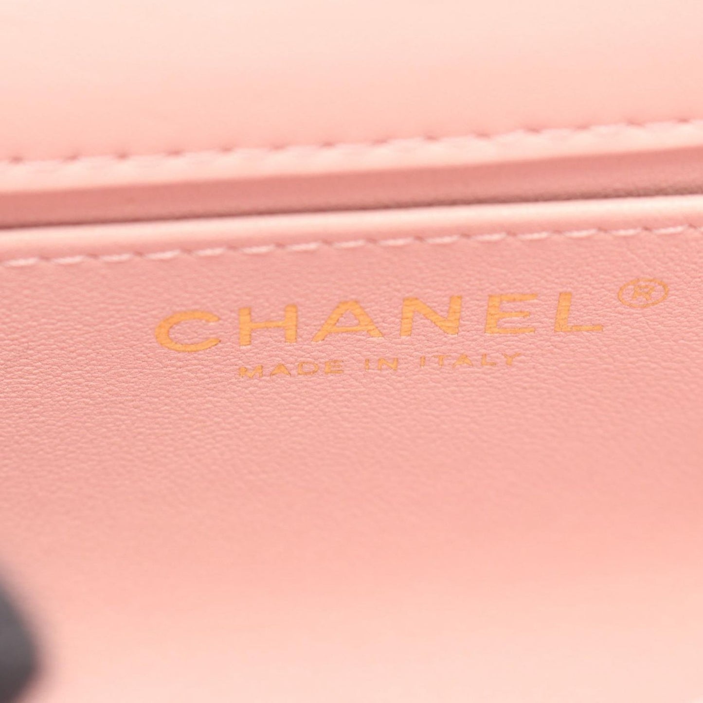 Chanel Shoulder Bag Mini Quilted Light Pink Lambskin Chain — view 4