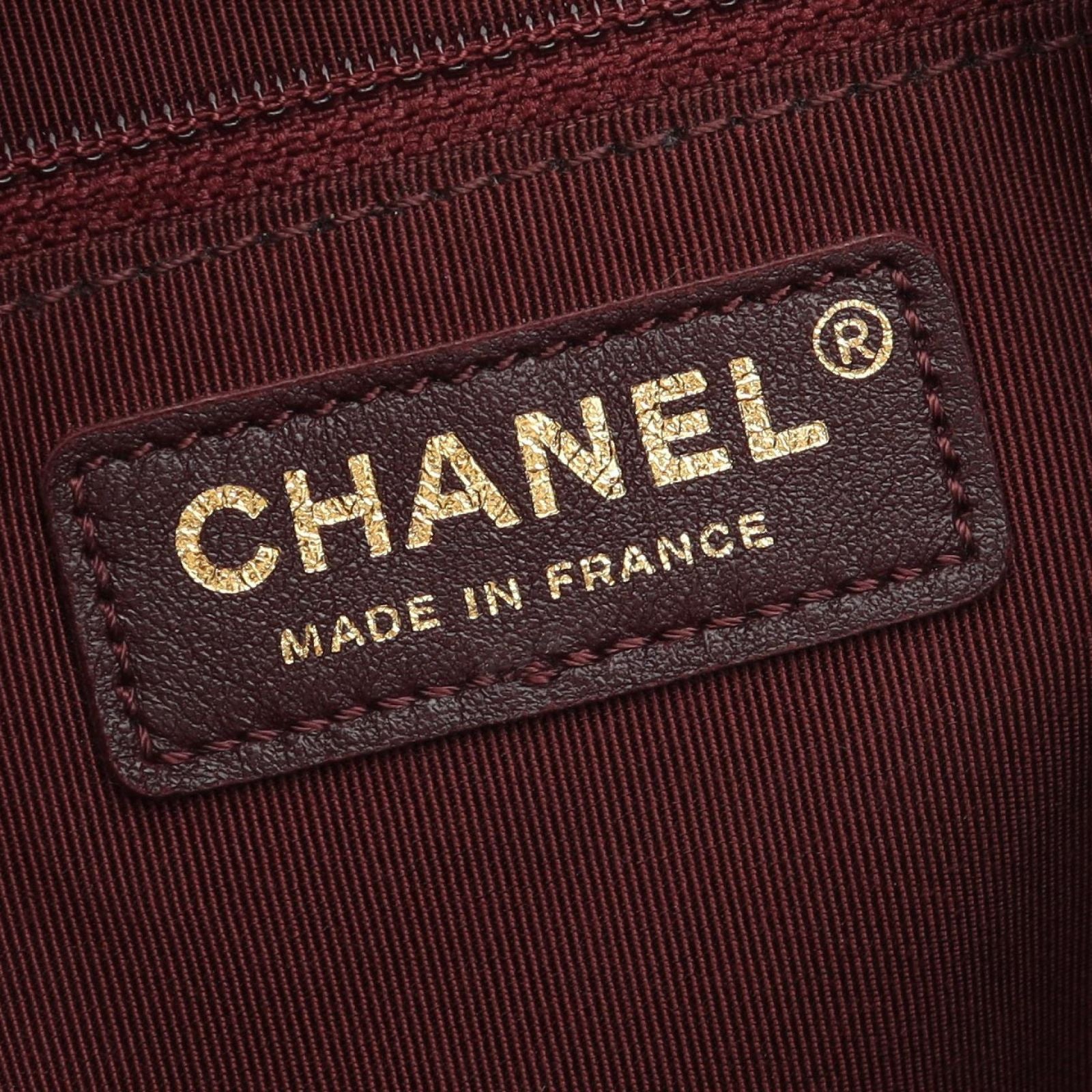 Chanel Shoulder Bag Quilted 2-Way Khaki Leather Drawstring — view 4