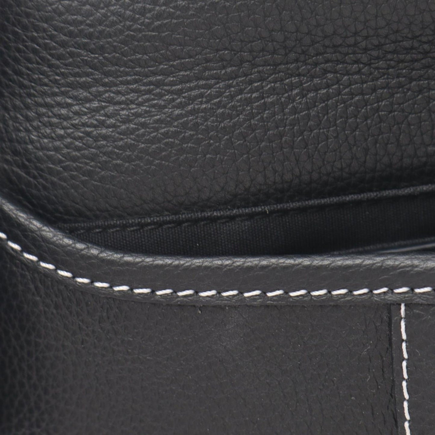 Dior Shoulder Bag Saddle Black Leather — view 9