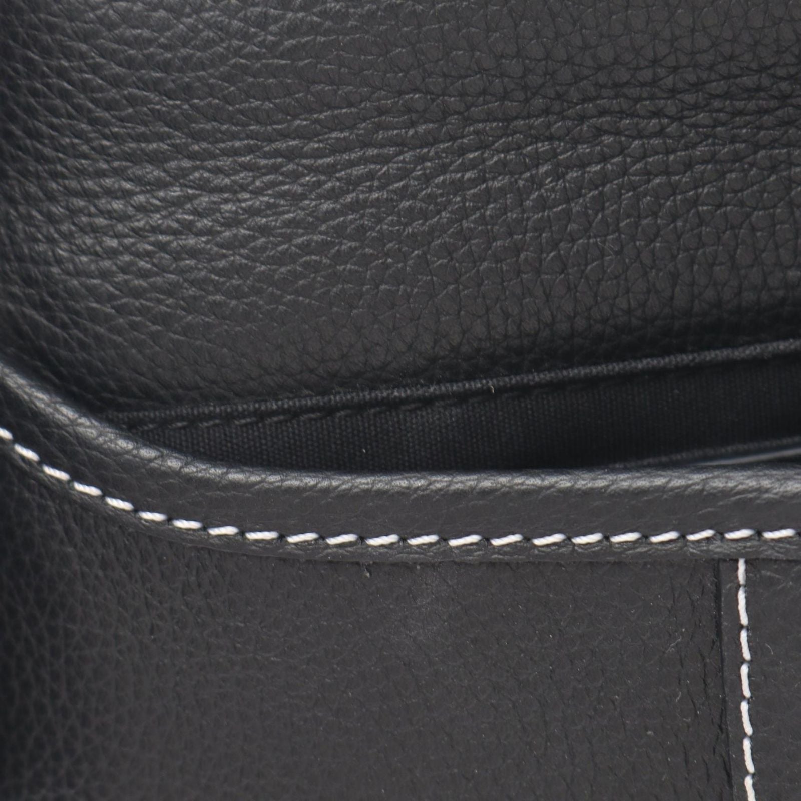 Dior Shoulder Bag Saddle Black Leather — view 9
