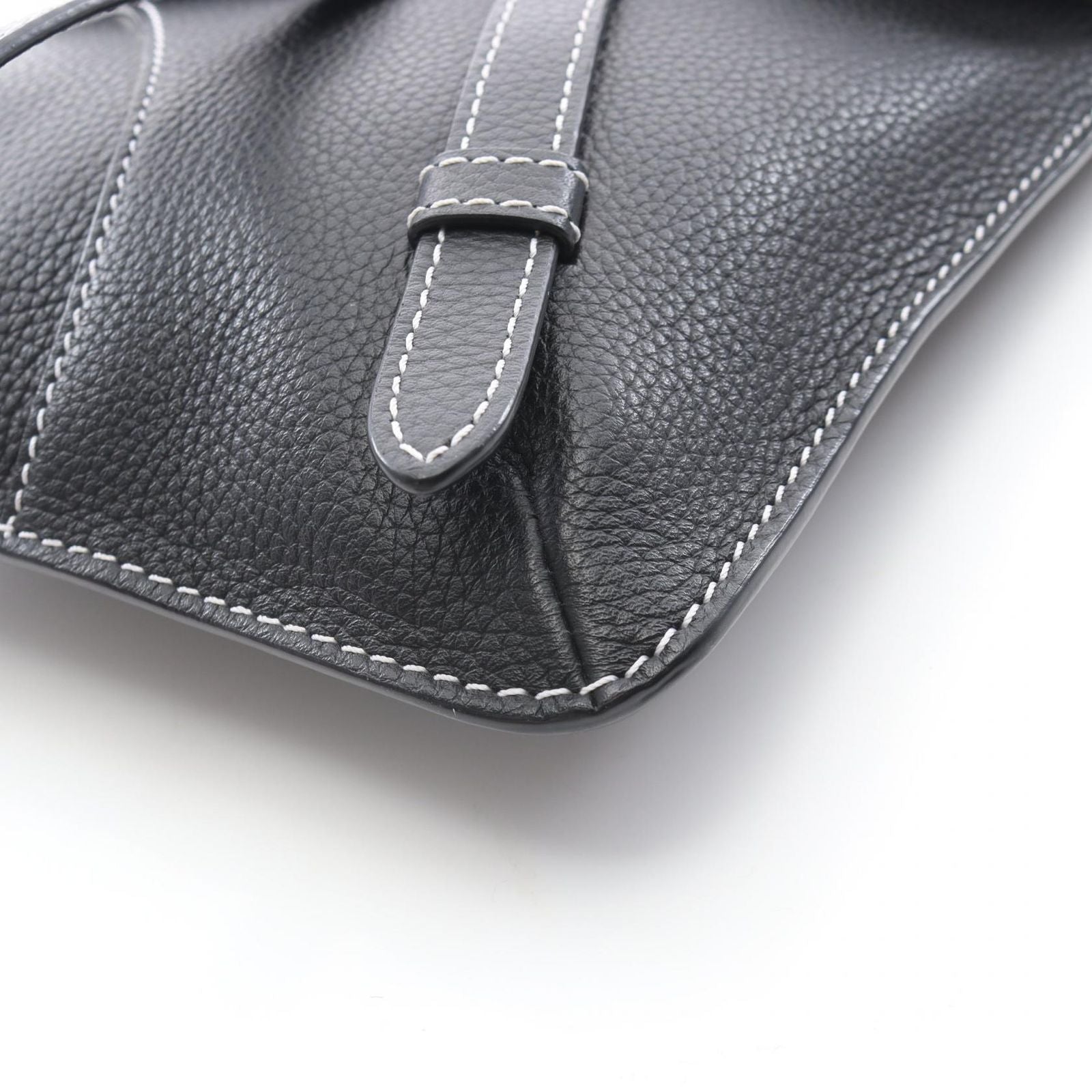 Dior Shoulder Bag Saddle Black Leather — view 5